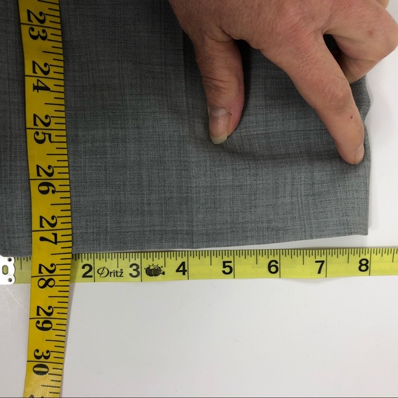 Pink Tartan Gray Wool Blend Capri Pants 10 - Picture 8 of 8